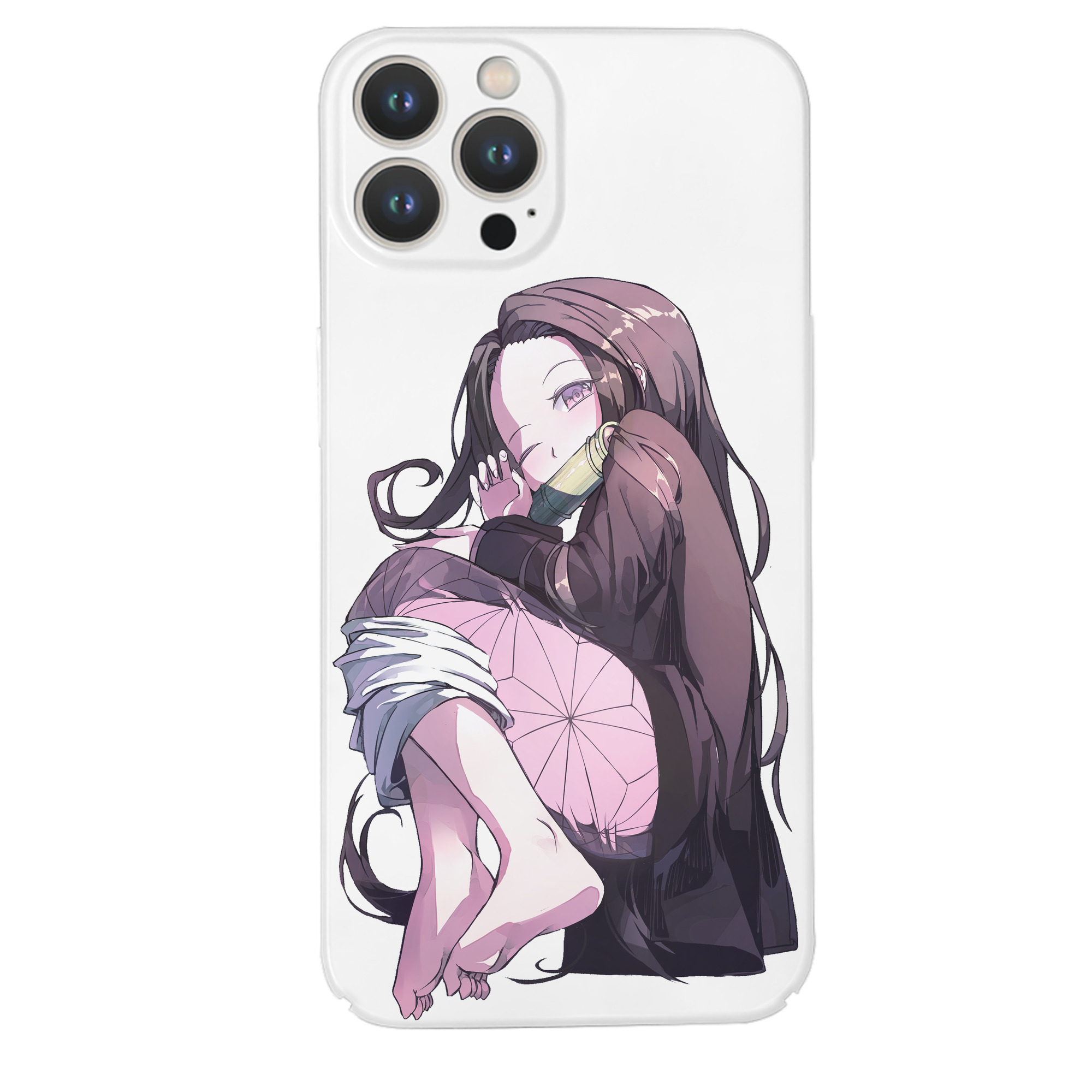 （画像用） 鬼滅の刃（きめつのやいば）竈門 禰󠄀豆子／かまど ねずこ Kamado Nezuko 【iPhone 14シリーズ対応】ハードケース